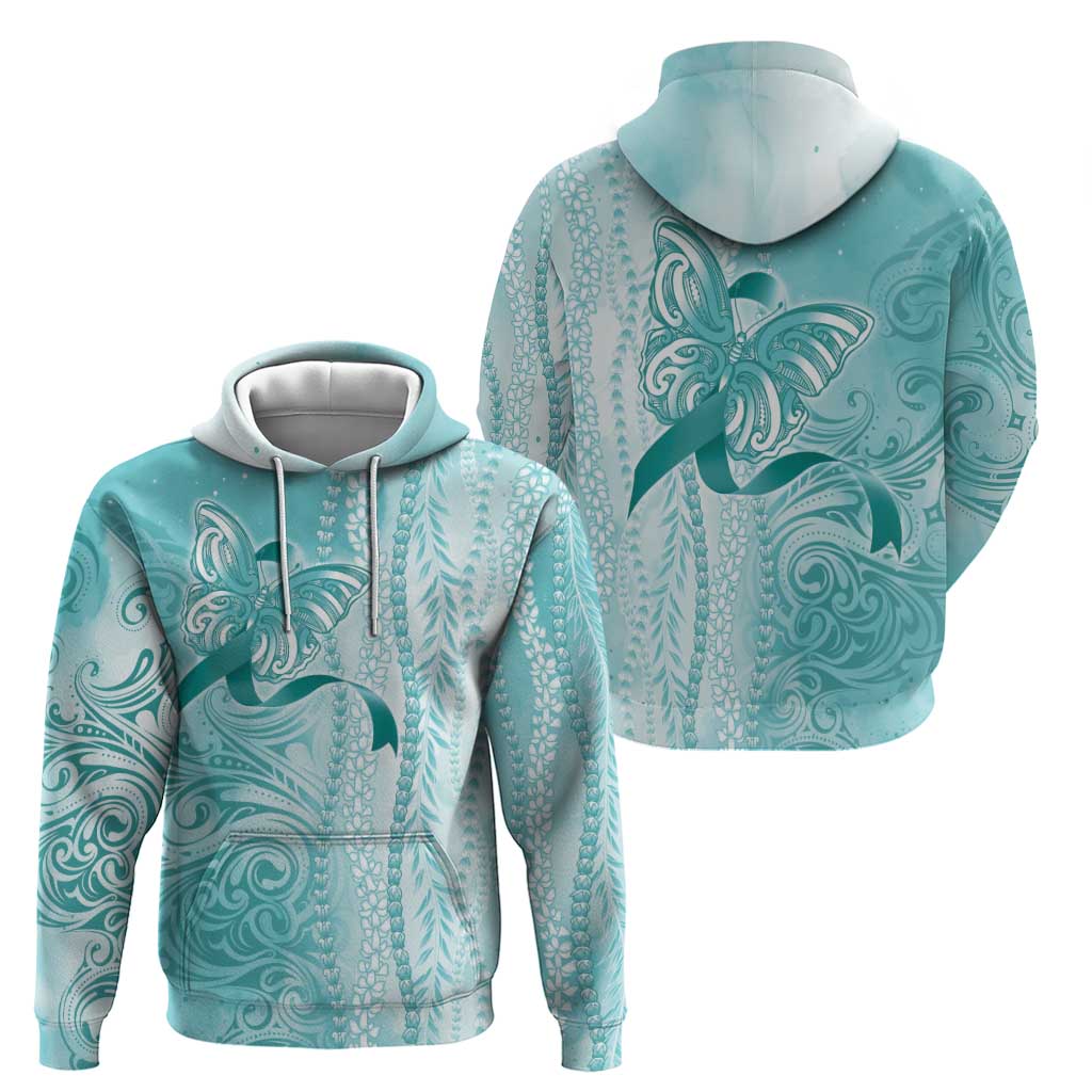 PTSD Awareness Hoodie Maile Pikake Lokelani Crown Flower Lei Inspired