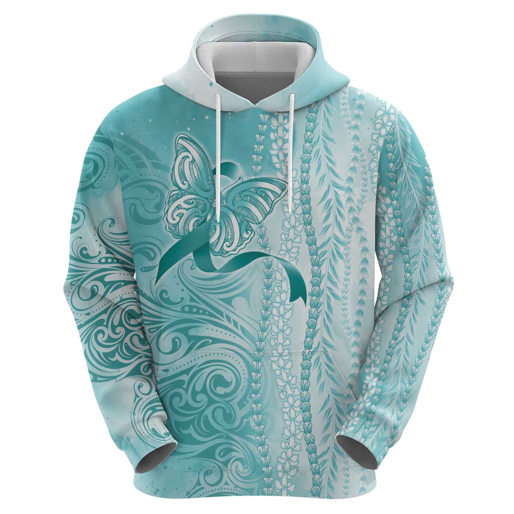 PTSD Awareness Hoodie Maile Pikake Lokelani Crown Flower Lei Inspired