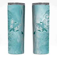 PTSD Awareness Skinny Tumbler Maile Pikake Lokelani Crown Flower Lei Inspired