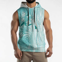 PTSD Awareness Sleeveless Hoodie Maile Pikake Lokelani Crown Flower Lei Inspired