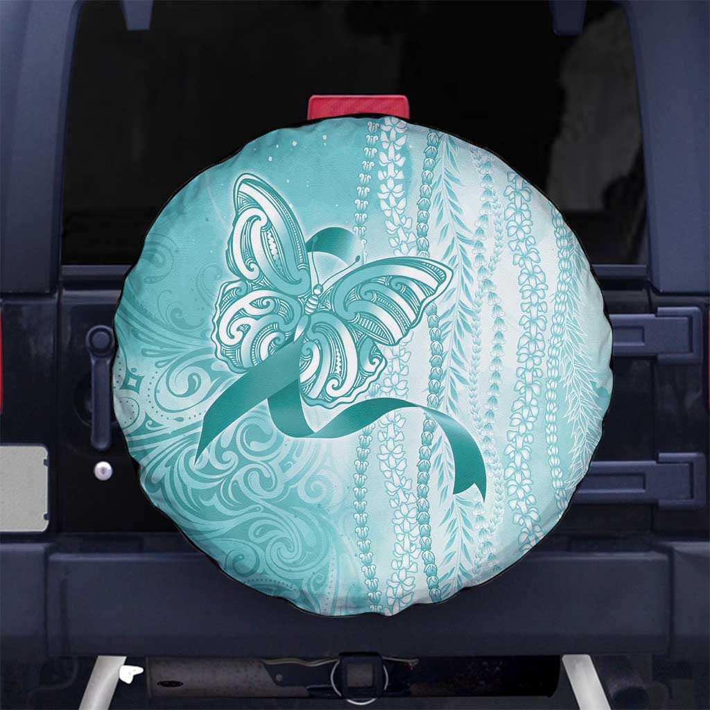 PTSD Awareness Spare Tire Cover Maile Pikake Lokelani Crown Flower Lei Inspired