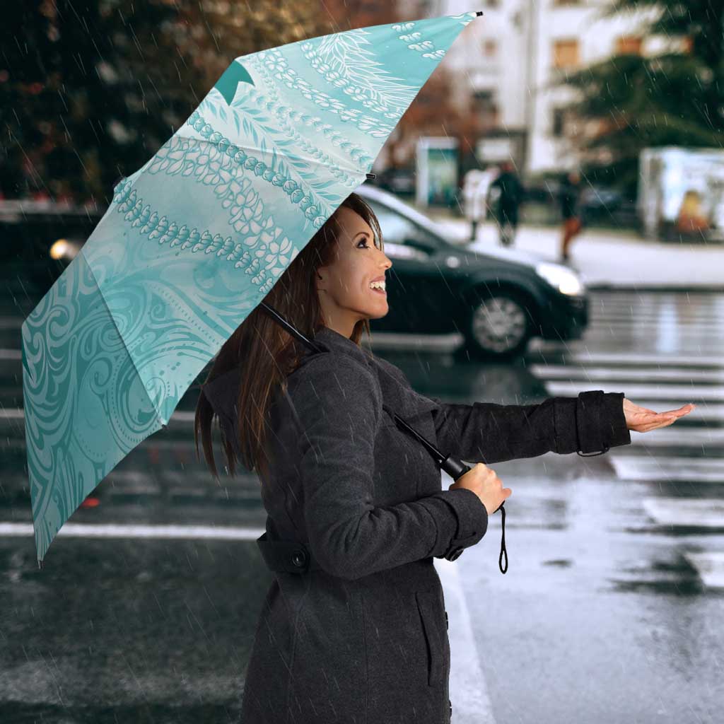PTSD Awareness Umbrella Maile Pikake Lokelani Crown Flower Lei Inspired