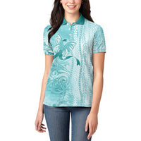 PTSD Awareness Women Polo Shirt Maile Pikake Lokelani Crown Flower Lei Inspired