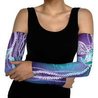 Suicide Prevention Awareness Arm Sleeves Maile Pikake Lokelani Crown Flower Lei Inspired