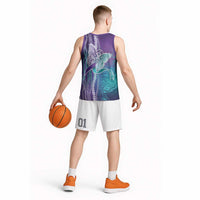 Suicide Prevention Awareness Basketball Jersey Maile Pikake Lokelani Crown Flower Lei Inspired
