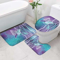 Suicide Prevention Awareness Bathroom Set Maile Pikake Lokelani Crown Flower Lei Inspired