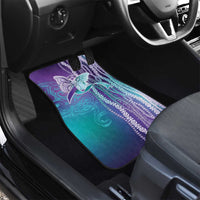 Suicide Prevention Awareness Car Mats Maile Pikake Lokelani Crown Flower Lei Inspired