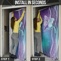 Suicide Prevention Awareness Door Cover Maile Pikake Lokelani Crown Flower Lei Inspired