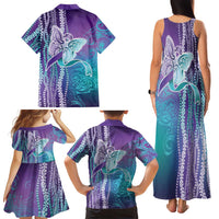 Suicide Prevention Awareness Family Matching Tank Maxi Dress and Hawaiian Shirt Maile Pikake Lokelani Crown Flower Lei Inspired LT9 - Polynesian Pride