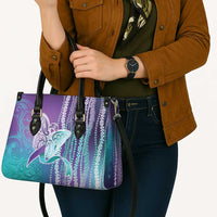 Suicide Prevention Awareness Leather Bag Maile Pikake Lokelani Crown Flower Lei Inspired