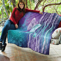 Suicide Prevention Awareness Quilt Maile Pikake Lokelani Crown Flower Lei Inspired