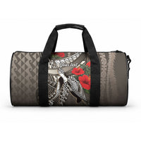 Hawaiian Honu Personalized Duffle Bag Mocha Mousse Hibiscus Tribal Hook Pattern LT9 One size Blue - Polynesian Pride