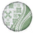 Green Hawaiian Quilt Pattern Spare Tire Cover Mixed Polynesian Tribal Arty