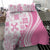 Pink Hawaiian Quilt Pattern Bedding Set Mixed Polynesian Tribal Arty