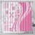 Pink Hawaiian Quilt Pattern Shower Curtain Mixed Polynesian Tribal Arty