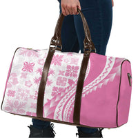 Pink Hawaiian Quilt Pattern Travel Bag Mixed Polynesian Tribal Arty - Polynesian Pride