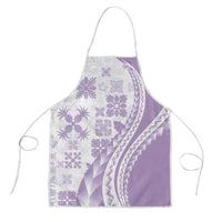 Purple Hawaiian Quilt Pattern Apron Mixed Polynesian Tribal Arty - Polynesian Pride