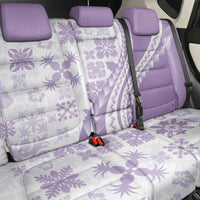 Purple Hawaiian Quilt Pattern Back Car Seat Cover Mixed Polynesian Tribal Arty