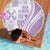 Purple Hawaiian Quilt Pattern Beach Blanket Mixed Polynesian Tribal Arty
