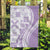 Purple Hawaiian Quilt Pattern Garden Flag Mixed Polynesian Tribal Arty
