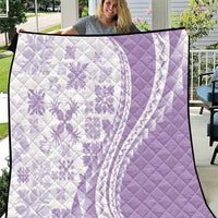 Purple Hawaiian Quilt Pattern Quilt Mixed Polynesian Tribal Arty