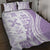 Purple Hawaiian Quilt Pattern Quilt Bed Set Mixed Polynesian Tribal Arty