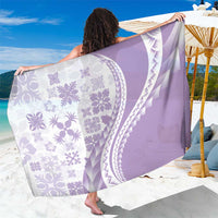 Purple Hawaiian Quilt Pattern Sarong Mixed Polynesian Tribal Arty