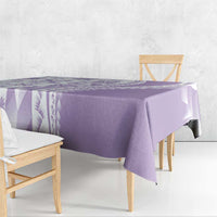 Purple Hawaiian Quilt Pattern Tablecloth Mixed Polynesian Tribal Arty