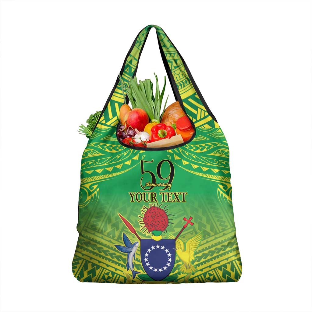 Cook Islands Constitution Day Grocery Bag Kuki Airani Since 1965