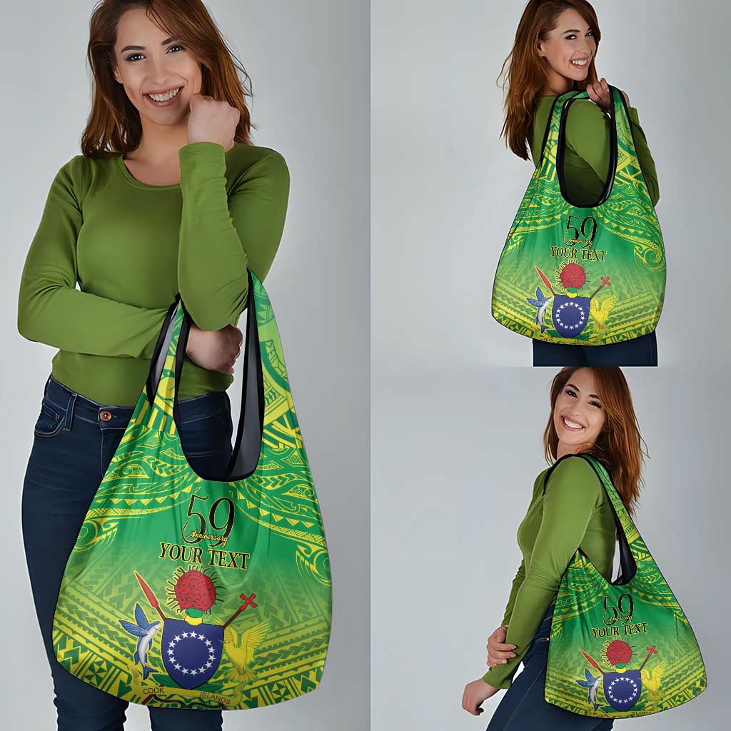 Cook Islands Constitution Day Grocery Bag Kuki Airani Since 1965