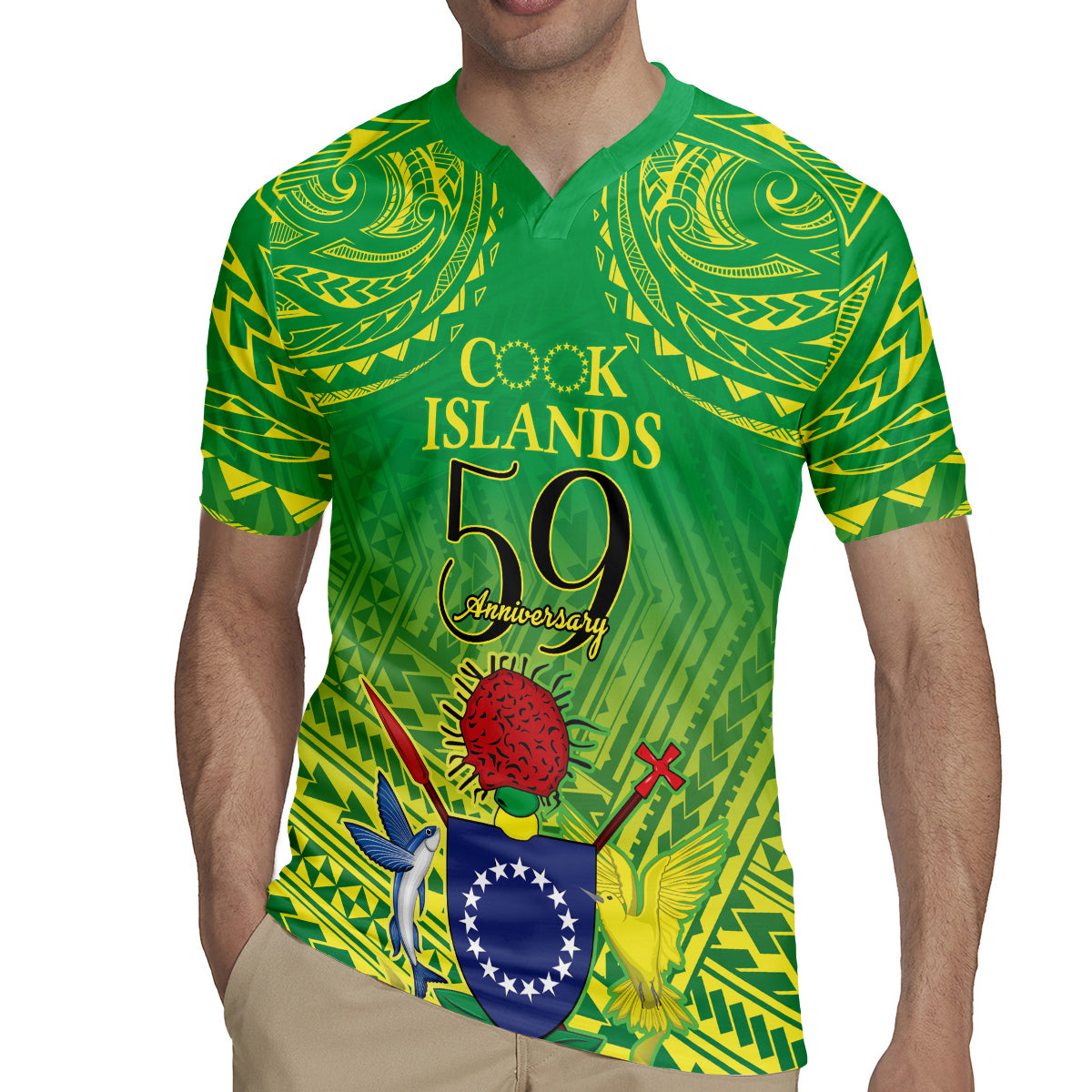 Cook Islands Constitution Day Rugby Jersey Kuki Airani Since 1965