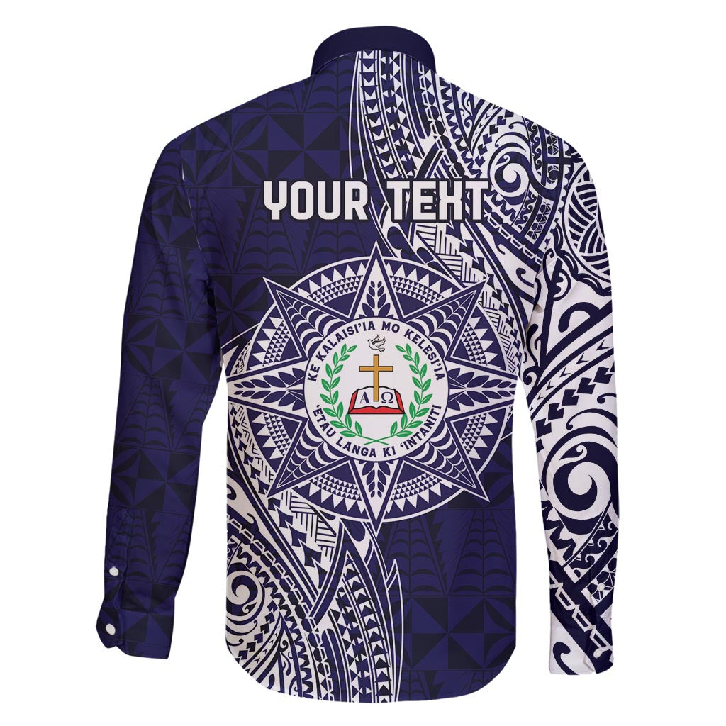 Personalised Tonga Sia'atoutai Theological College Family Matching Mermaid Dress and Hawaiian Shirt Since 1948 Special Kupesi Pattern