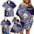 Personalised Tonga Sia'atoutai Theological College Family Matching Off Shoulder Short Dress and Hawaiian Shirt Since 1948 Special Kupesi Pattern