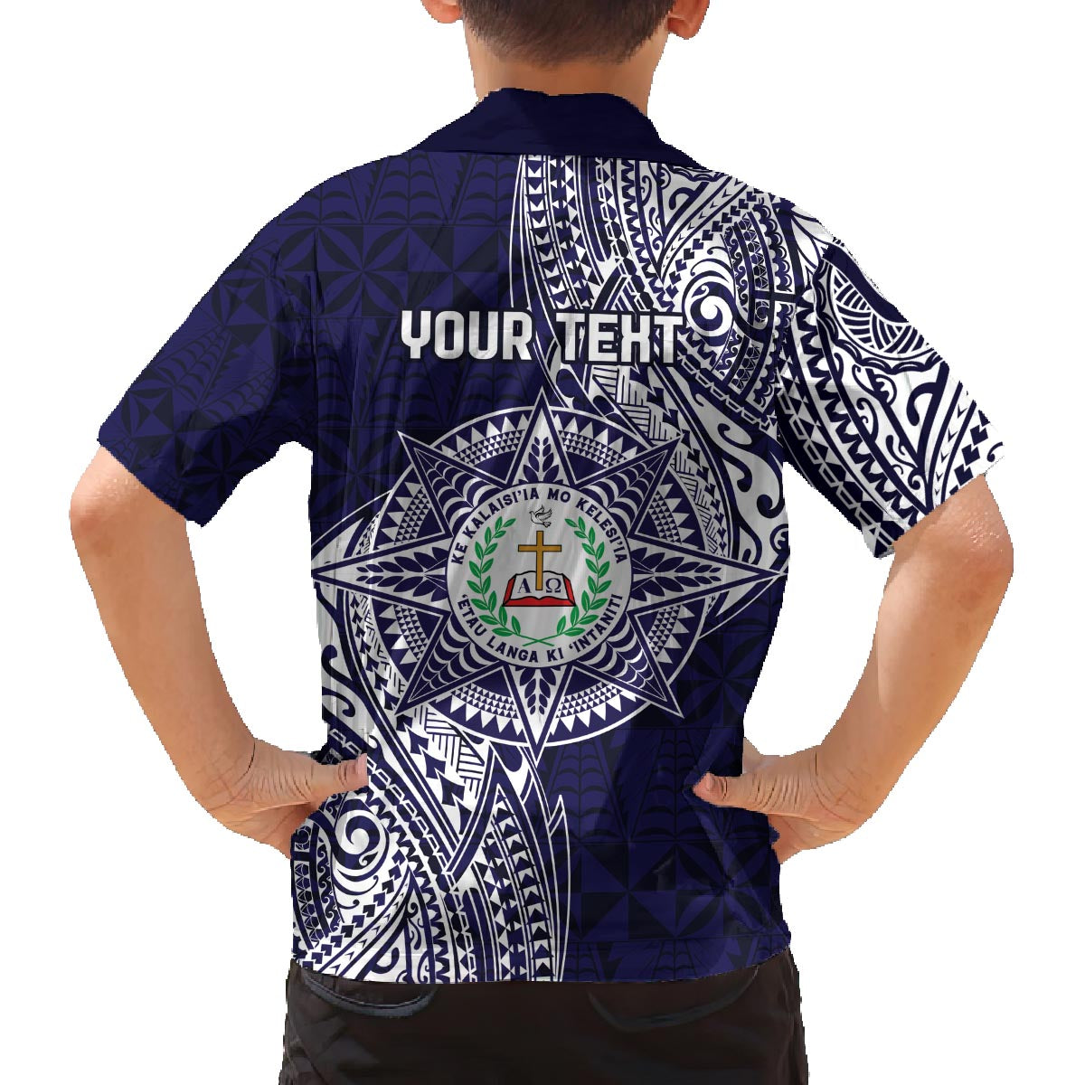 Personalised Tonga Sia'atoutai Theological College Family Matching Puletasi and Hawaiian Shirt Since 1948 Special Kupesi Pattern LT9 - Polynesian Pride