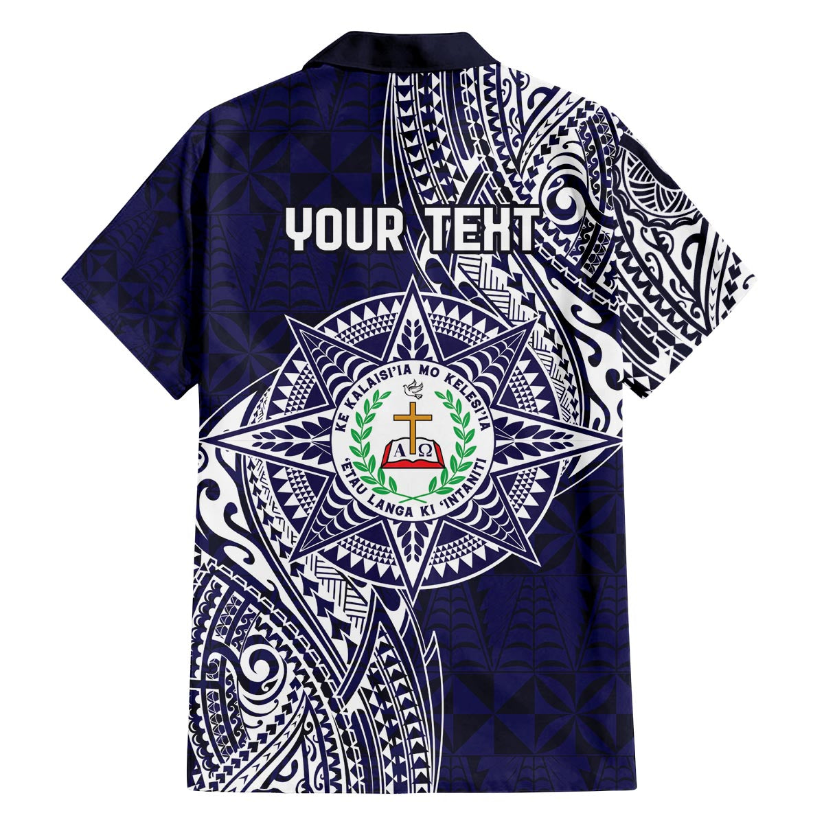 Personalised Tonga Sia'atoutai Theological College Family Matching Puletasi and Hawaiian Shirt Since 1948 Special Kupesi Pattern LT9 - Polynesian Pride