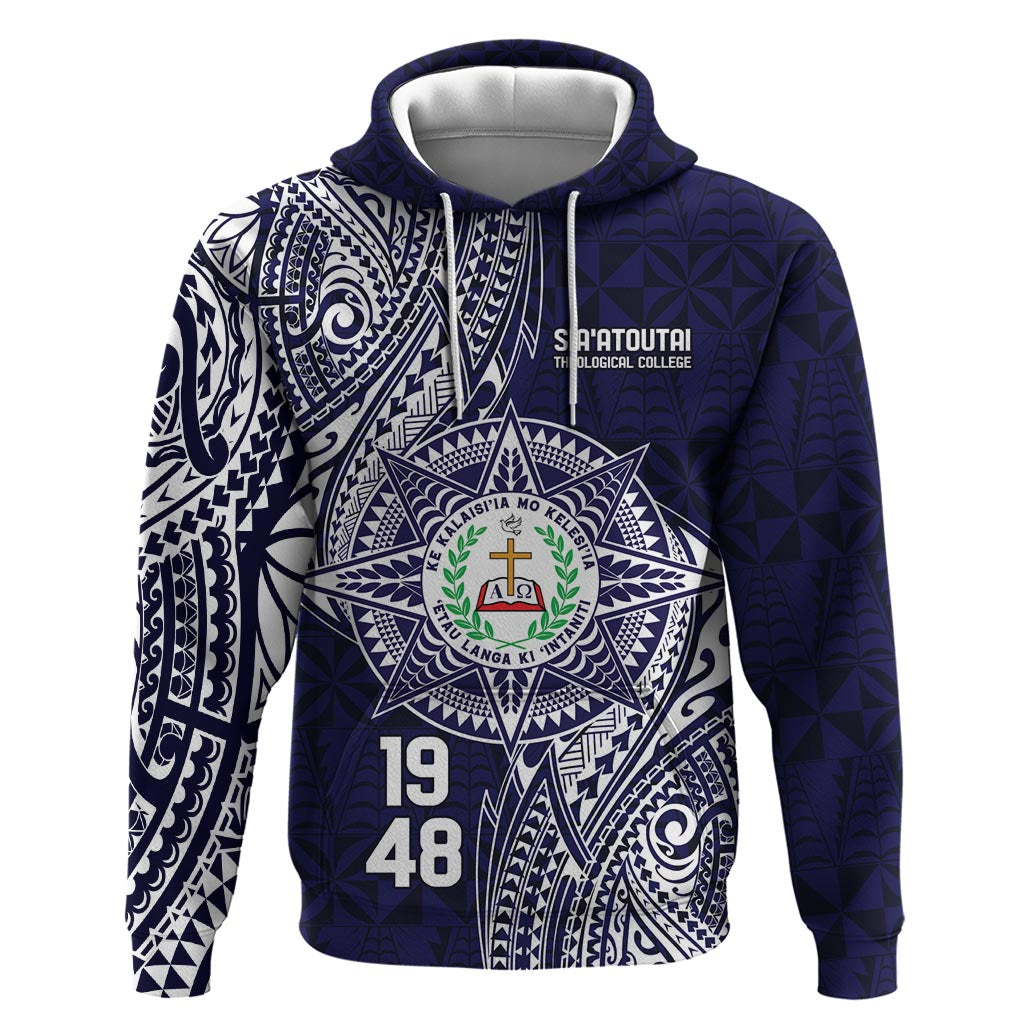 Personalised Tonga Sia'atoutai Theological College Hoodie Since 1948 Special Kupesi Pattern