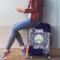 Personalised Tonga Sia'atoutai Theological College Luggage Cover Since 1948 Special Kupesi Pattern LT9 - Polynesian Pride