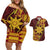 Personalised Tonga Haapai High School Couples Matching Off Shoulder Short Dress and Hawaiian Shirt Special Kupesi Pattern