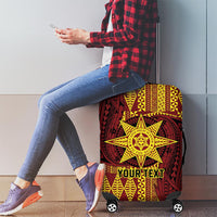 Personalised Tonga Haapai High School Luggage Cover Special Kupesi Pattern LT9 - Polynesian Pride
