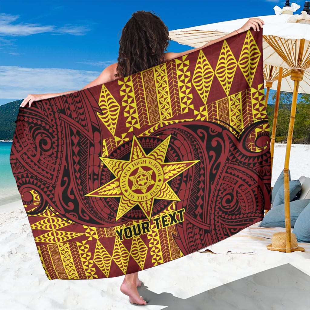 Personalised Tonga Haapai High School Sarong Special Kupesi Pattern
