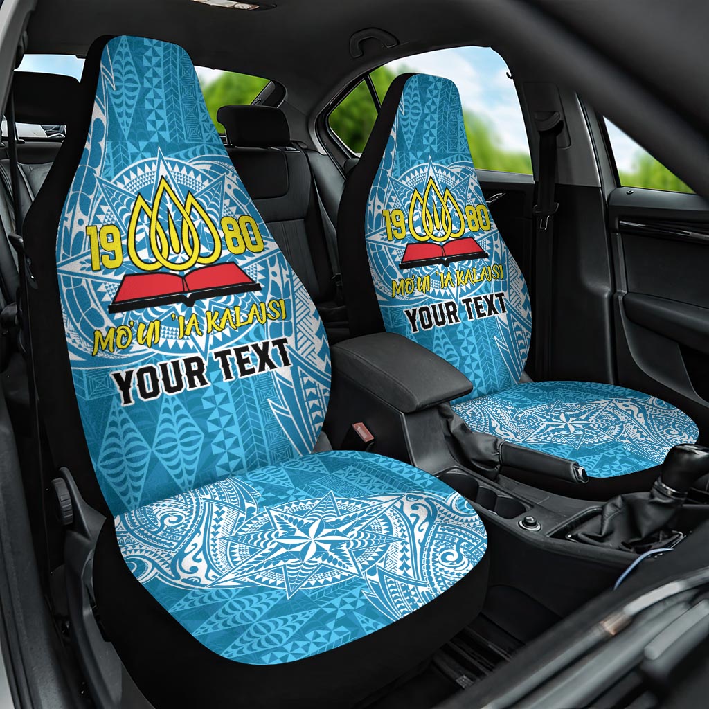 Personalised Tonga Lavengamalie College Car Seat Cover Since 1980 Special Kupesi Pattern