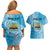 Personalised Tonga Lavengamalie College Couples Matching Off Shoulder Short Dress and Hawaiian Shirt Since 1980 Special Kupesi Pattern