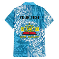 Personalised Tonga Lavengamalie College Family Matching Puletasi and Hawaiian Shirt Since 1980 Special Kupesi Pattern LT9 - Polynesian Pride
