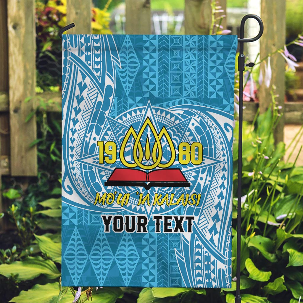 Personalised Tonga Lavengamalie College Garden Flag Since 1980 Special Kupesi Pattern