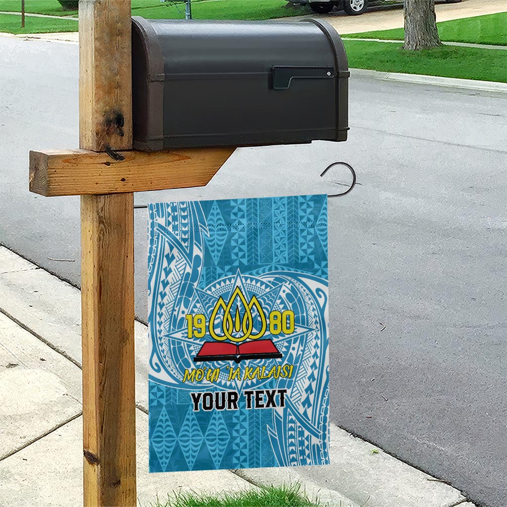 Personalised Tonga Lavengamalie College Garden Flag Since 1980 Special Kupesi Pattern