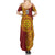 Personalised Tonga Niuatoputapu High School Summer Maxi Dress Special Kupesi Pattern