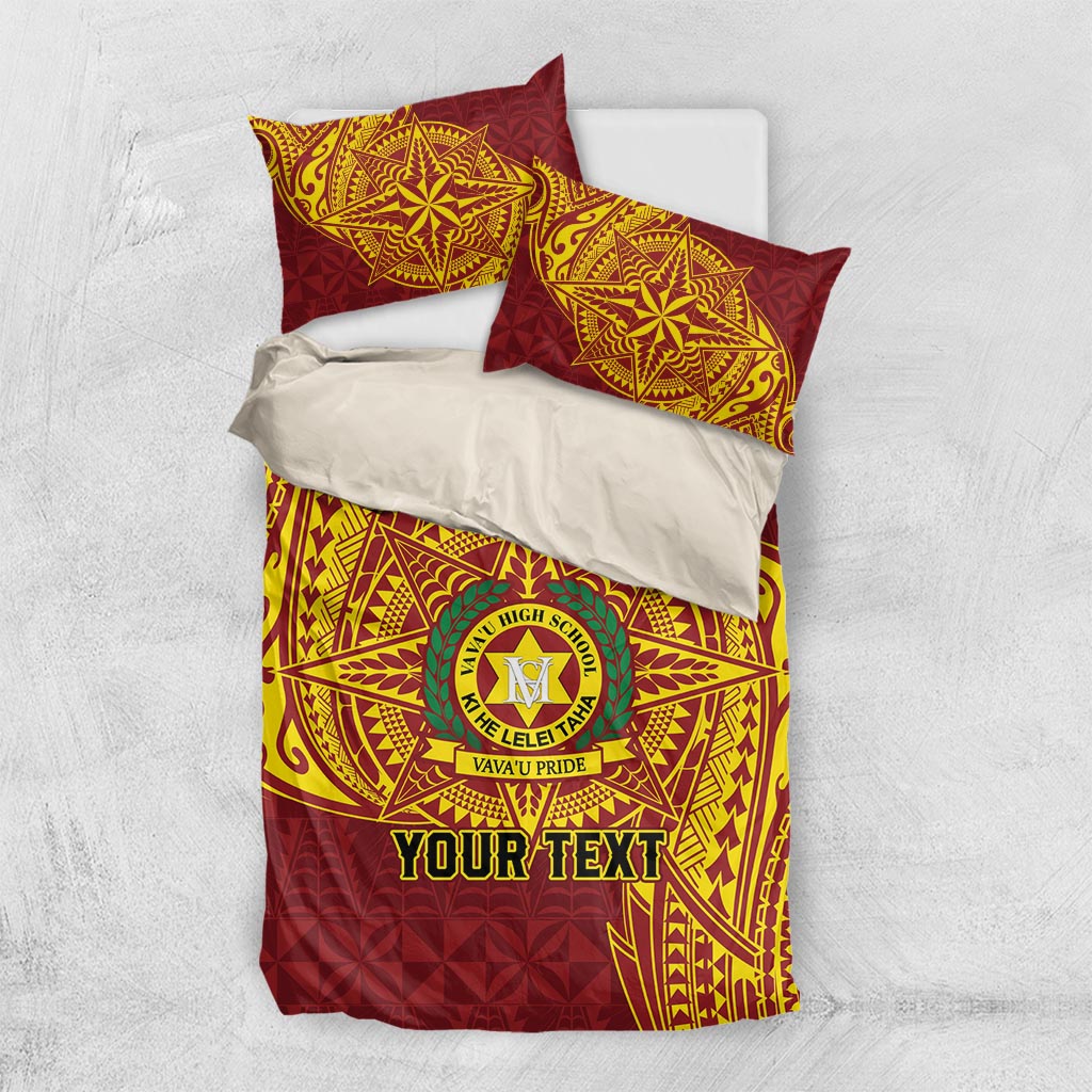 Personalised Tonga Vava'u High School Bedding Set Since 1985 Special Kupesi Pattern