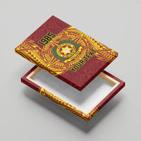 Personalised Tonga Vava'u High School Canvas Wall Art Since 1985 Special Kupesi Pattern