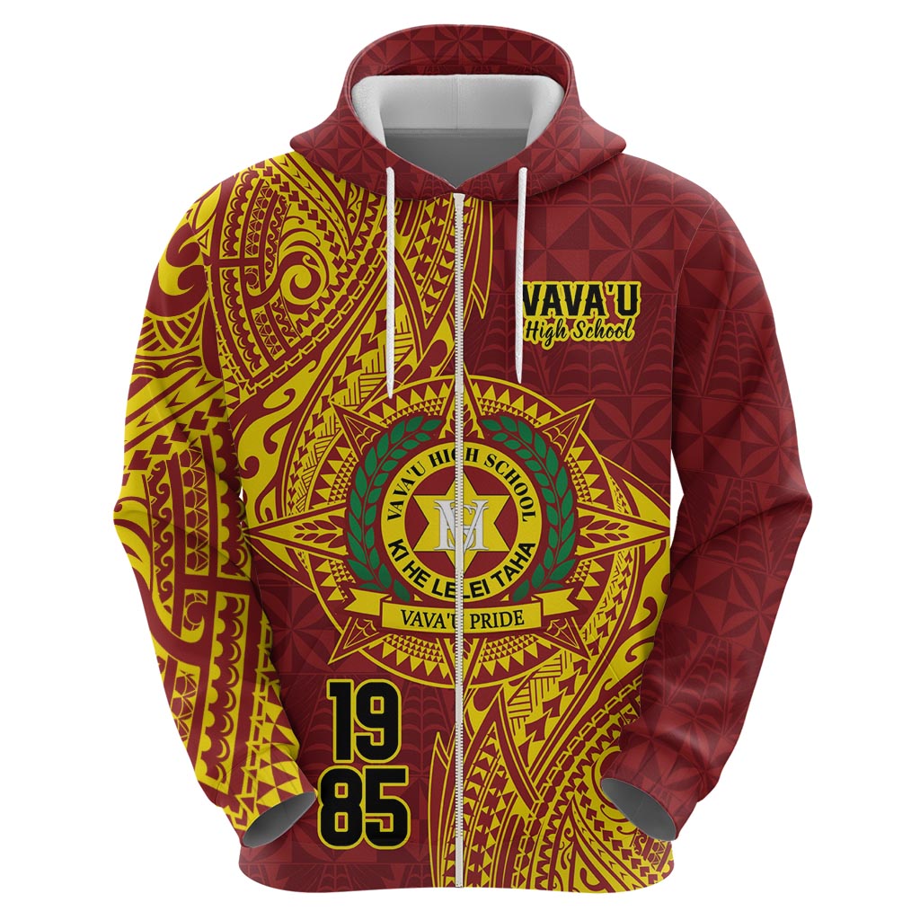 Personalised Tonga Vava'u High School Hoodie Since 1985 Special Kupesi Pattern