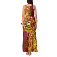 Personalised Tonga Vava'u High School Tank Maxi Dress Since 1985 Special Kupesi Pattern
